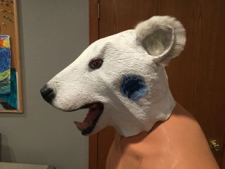 Rumple Minze Peppermint Schnapps Polar Bear Mask Costume Rare