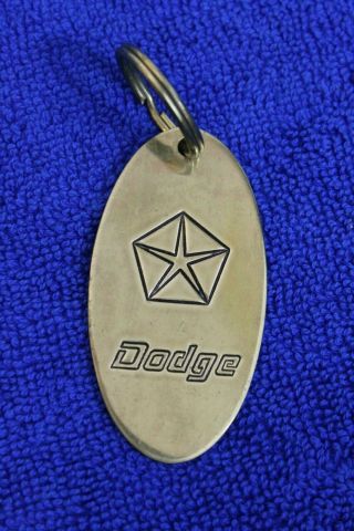 Brass Dodge Keychain Key Ring Key Fob Accessory Challenger Charger Coronet Ram