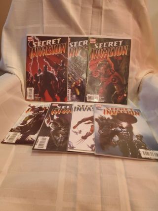 Marvel Secret Invasion 1 - 8 Avengers Skrulls Marvel Comics Iron Man Nm No Issue 6