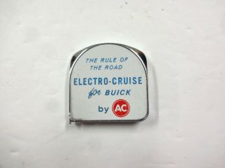 Vintage Lufkin Pocket Tape " The Rule Of The Road Electro Cruise For Buick By Ac "