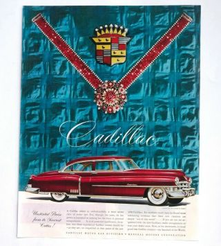 1950 Cadillac Advertisement Owner Critics World Standard Red Car Vtg Print Ad