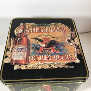 Vtg 1991 Anheuser Busch Beer Stein/Mug Budweiser Bottled Beer Ceramarte W/Tin 2