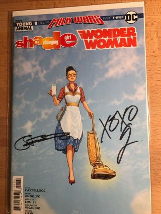 Signed Gerard Way Shade The Changing Girl Wonder Woman Special 1 Milk Wars Pt 3