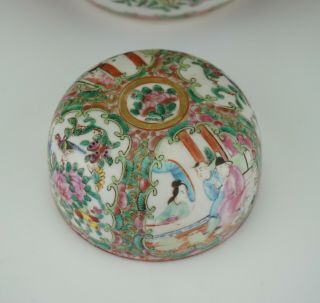 LARGE Antique Chinese Canton Famille Rose Porcelain Vase Ginger Jar & Lid 19th C 10