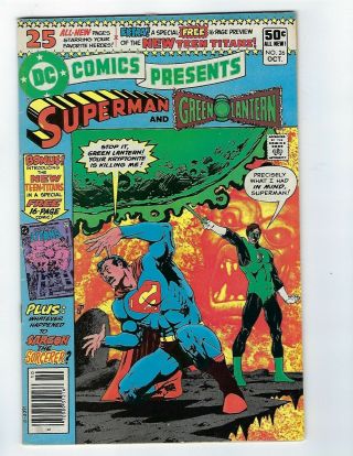 Dc Comics Presents Superman & Green Lantern 26 Vf 1st Teen Titans