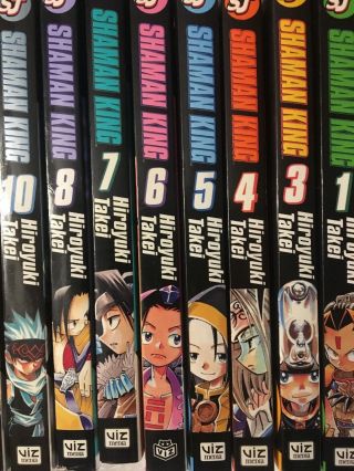 Shaman King Manga 16 Book Incomplete Set English
