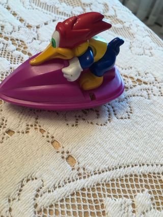 Woody Woodpecker Wind Up Jet Ski Toy From Taco Bell 1999
