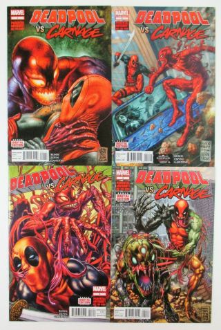 Deadpool Vs Carnage 1 - 4 Complete Series Marvel Comics Bunn Espin