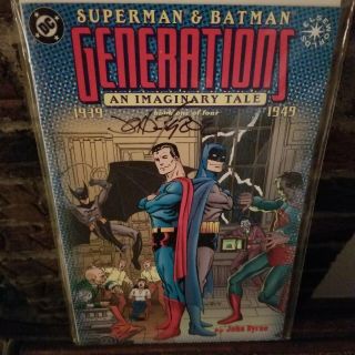 Superman And Batman: Generations Book 1 (dc,  1999),  2,  3 All Autographed.
