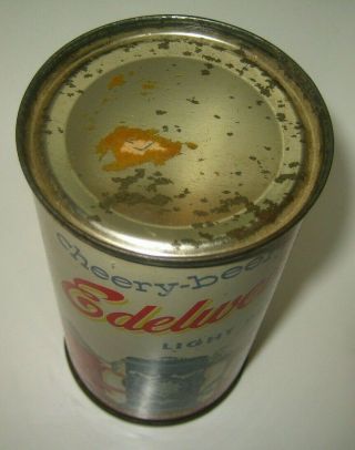 Old CHEERY BEERY EDELWEISS FLAT TOP BEER CAN Chicago,  Illinois 5
