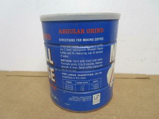 VINTAGE NOS 1960 ' s MAXWELL HOUSE REGULAR GRIND COFFEE 48 OZ CAN 3
