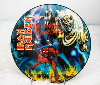 Iron Maiden The Number Of The Beast On Picture Disc Vinyl Lp 1982