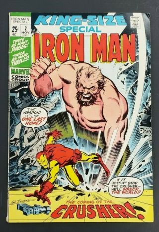 1971 Nov.  No.  2 Marvel Comic Book Iron Man King Size Special 25 Cents Cs1