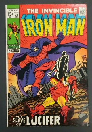 1969 Dec.  No.  20 Marvel Comic Book The Invincible Iron Man 15 Cents Cs1