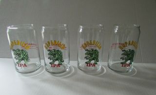Set Of 4 Karbach Brewing Co Hopadillo Ipa Can Shape Pint Beer Glasses