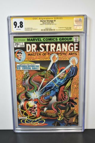 Doctor Strange 1 1974 Cgc Grade 9.  8 Signature Series Signed By Steve Englehart