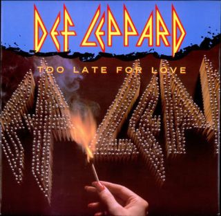Nm/nm Def Leppard Too Late For Love 12 " Vinyl P/s