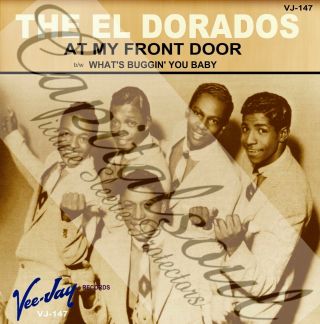 50s Us R/b Doo Wop Vee Jay The El Dorados At My Front Door Picture Sleeve
