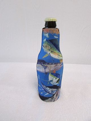 Beer Bottle Cooler Long Neck Holder Tuna Wahoo Marlin Dorado Fish Koozie Ag2
