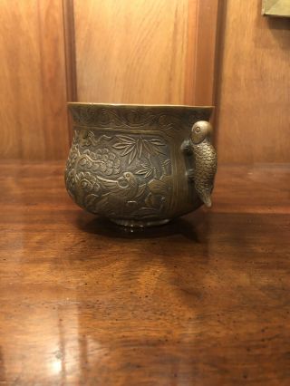 Chinese Antique/Vintage Bronze Censer with Wonderful Carvings of Dragon & Qilin 2