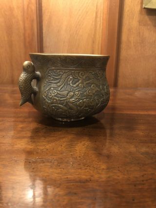 Chinese Antique/Vintage Bronze Censer with Wonderful Carvings of Dragon & Qilin 3