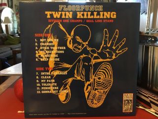 Floorpunch - Twin Killings LP Clear Vinyl equal Vision 1997 straight Edge Punk 3