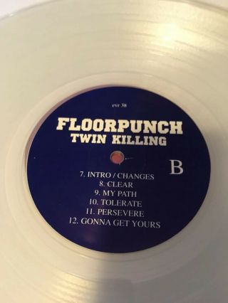 Floorpunch - Twin Killings LP Clear Vinyl equal Vision 1997 straight Edge Punk 6
