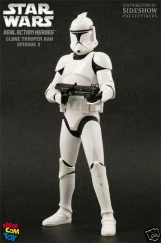 Sideshow Medicom Toy Rah Real Action Heroes Star Wars Clone Trooper 12 " Figure