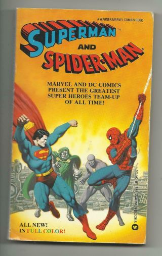Superman And Spider - Man - Warner/marvel Comics Paperback - Fn - 5.  5