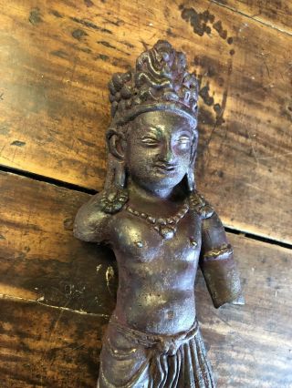 An ancient Swat Valley style bronze figure of a Bodhisattva - Buddha,  Tibetan 4