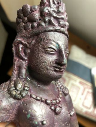 An ancient Swat Valley style bronze figure of a Bodhisattva - Buddha,  Tibetan 7