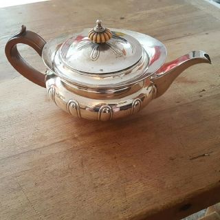 Antique Joseph Craddock & Williams (london) Solid Silver Tea Pot Circa 1812 - 1825