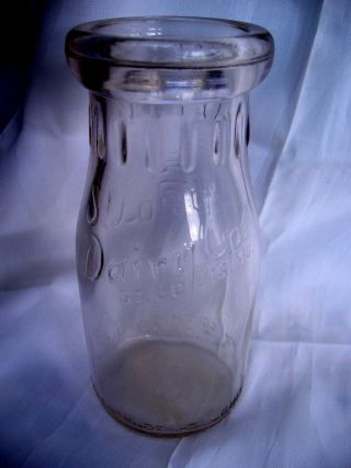 Vintage Half Pint Milk Bottle - St.  Louis Dairy Co.  - St.  Louis,  Mo.