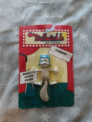 Vtg Rocky The Flying Squirrel Bendy Figure In Package Jesco
