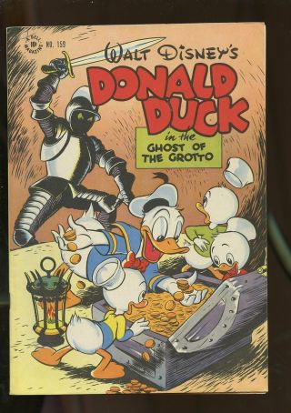 Four Color 159 Very Fine 8.  0 Donald Duck In The Ghost Of The Grotto 1947 Dell