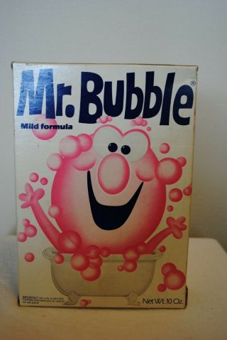 Vintage Mr.  Bubble Box 2nd Design Late 1960 