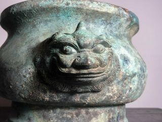 Antique Chinese Bronze Or Copper Vessel Censer