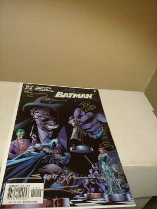 Signed Batman 619 Jim Lee Jeph Loeb Hush 2003 Part 12 Second Print 2nd Catwoman