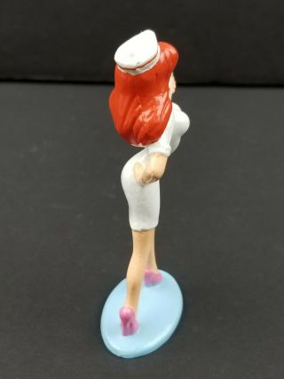 Jessica Roger Rabbit Rare PVC RN NURSE Disney Figure Cake Topper 1987 Vintage 3