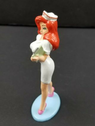 Jessica Roger Rabbit Rare PVC RN NURSE Disney Figure Cake Topper 1987 Vintage 5