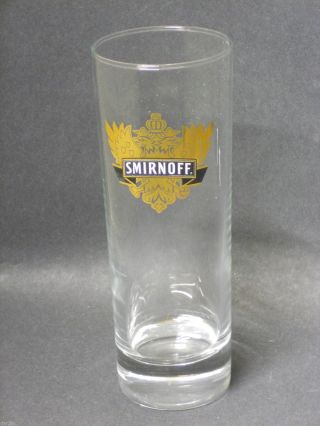 Smirnoff Vodka Pub Bar Home Collectors Spirits Drinks High Tall Glass Black