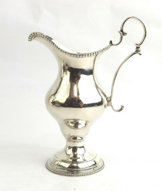 Hester Bateman Jug Solid Sterling Silver Georgian London 1779