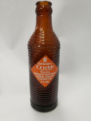 Orange Crush Soda Benton Harbor Michigan Brown Bottle Acl And Embossed