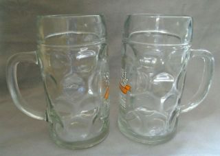 Samuel Adams Octoberfest Coin Dot Beer Stein Mugs Glasses Set of 2 2