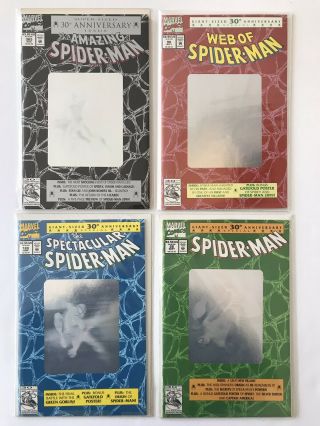 Spider - Man 365 1st App Of Spiderman 2099,  30th Anniversary Hologram Set