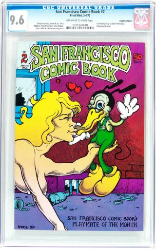 San Francisco Comic Book 2,  Cgc 9.  6,  1st,  Underground Comix Haight Ashbury