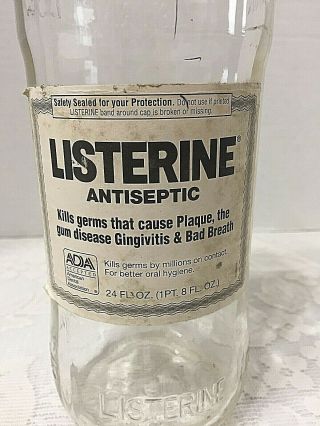 Vintage Listerine Lambert Pharmacal Company Bottle 24 Oz. 2
