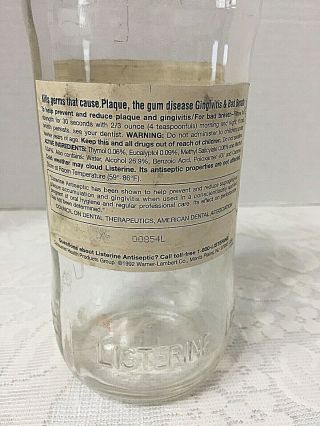Vintage Listerine Lambert Pharmacal Company Bottle 24 Oz. 4