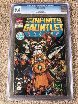 Infinity Gauntlet 1 (july 1991) 9.  6 Cgc Thanos Snap