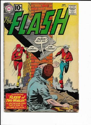 Flash 123 - G,  2.  5 - Re - Intro Of Golden Age Flash - 1st Earth Ii (1961)